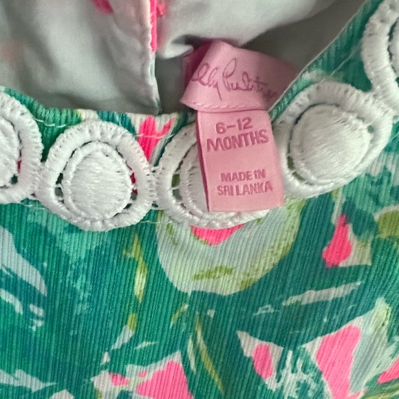 EUC Size 6-12 Month Lilly Pulizter Dress with matching bloomers! - Picture 2 of 2
